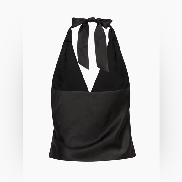 Wilfred Martini Satin Top in Cocoa Bean ☕️🍸 - Picture 3 of 7